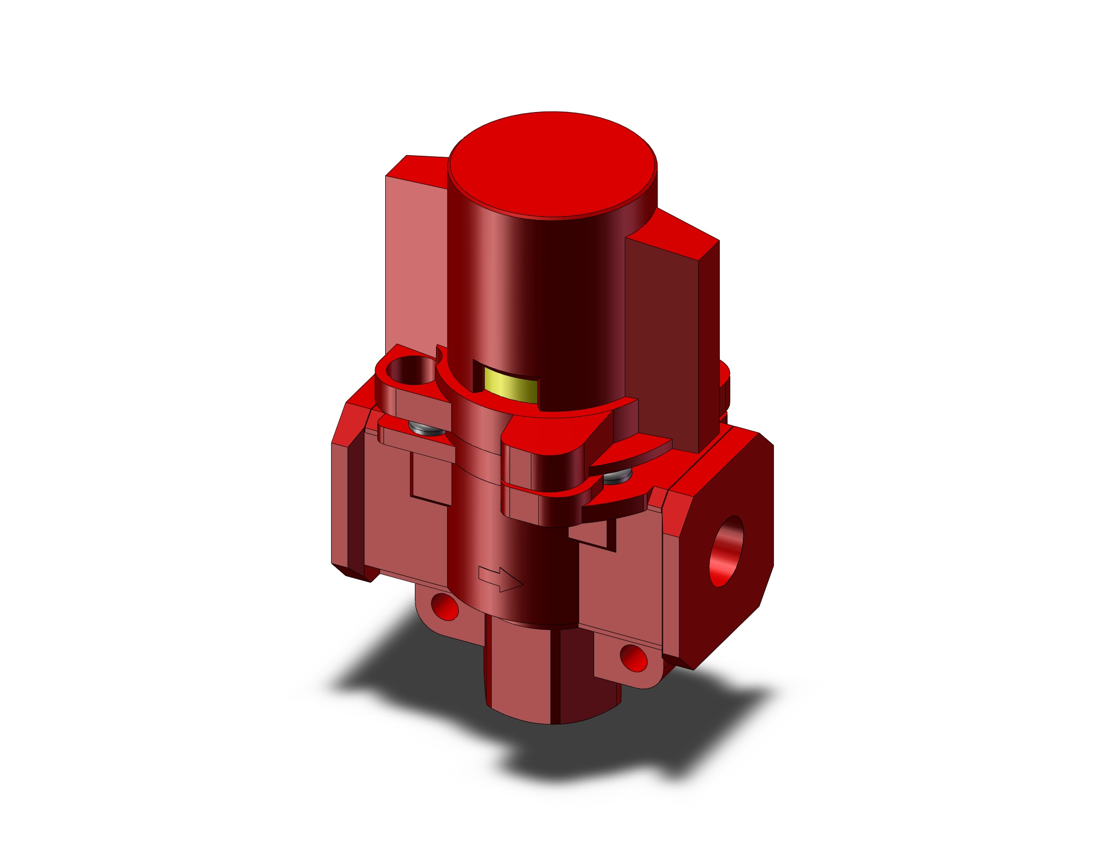 SMC VHS4510-02B-X1 double action relief valve, VHS HAND VALVE