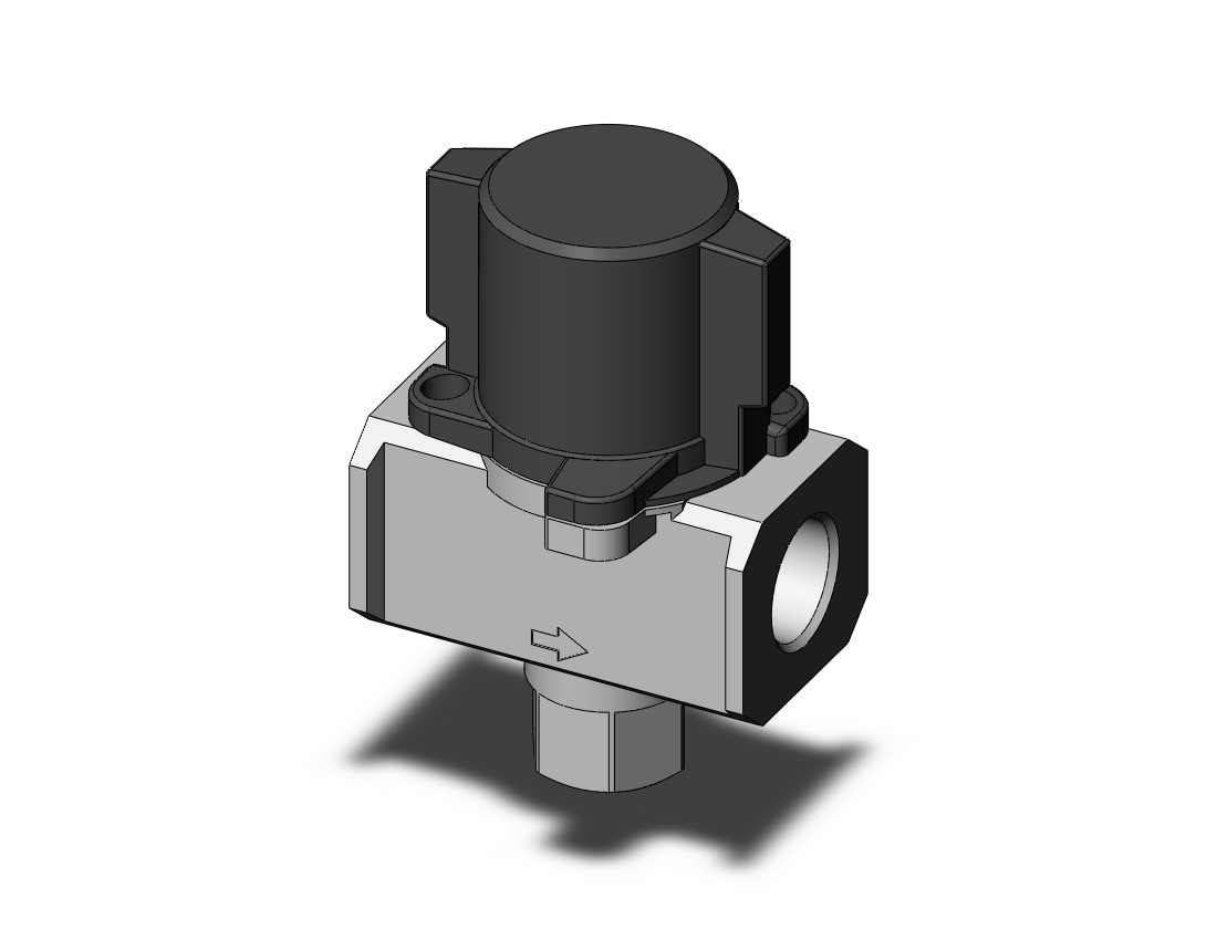 SMC VHS50-06-B valve, 3 port lock out, VHS HAND VALVE