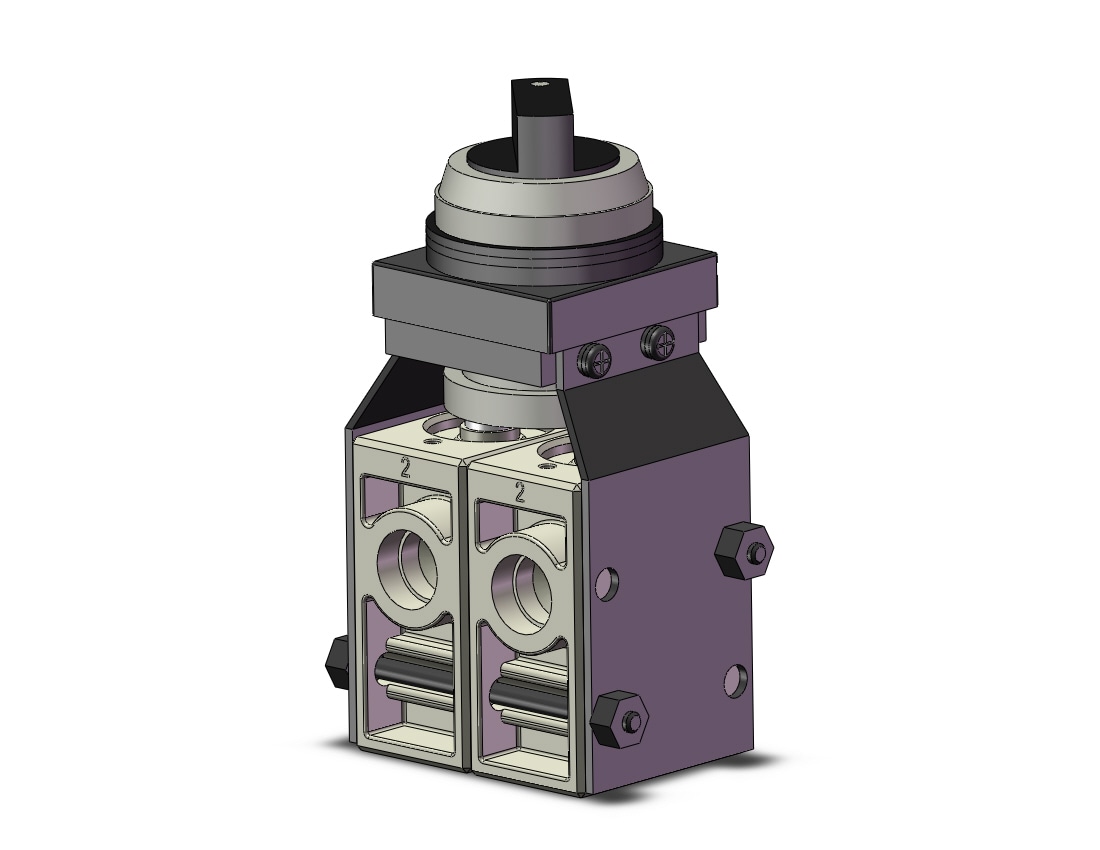 SMC VM230-F02-35BA mech valve, VM (VFM/VZM) MECHANICAL VALVE