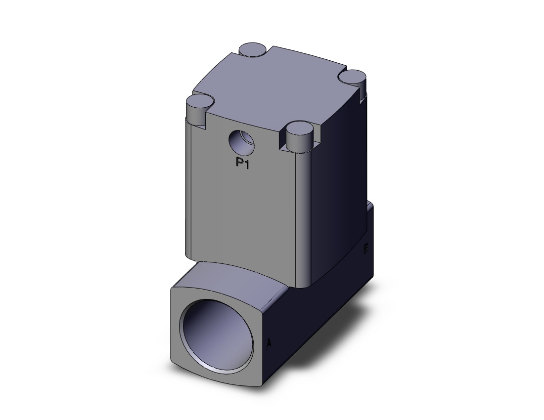 SMC VNB303AL-F20A air piloted valve, 2 PORT PROCESS VALVE