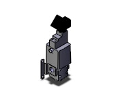 SMC VNH133B-10A-1DZ-B high pressure coolant valve, 2 PORT PROCESS VALVE