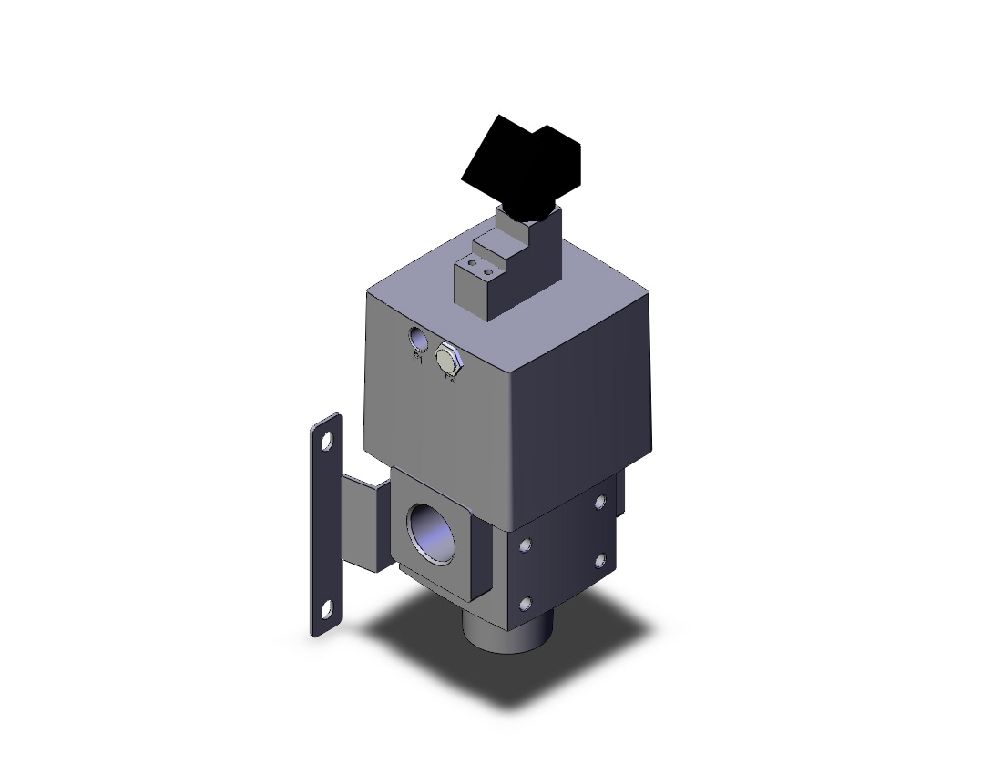 SMC VNH411A-N25A-3DZ-B high pressure coolant valve, 2 PORT PROCESS VALVE