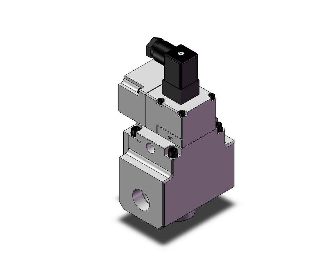 SMC VP3165-061DA1-N-X81 valve, sol, VP3/5/7 SOL VALVE 3-PORT