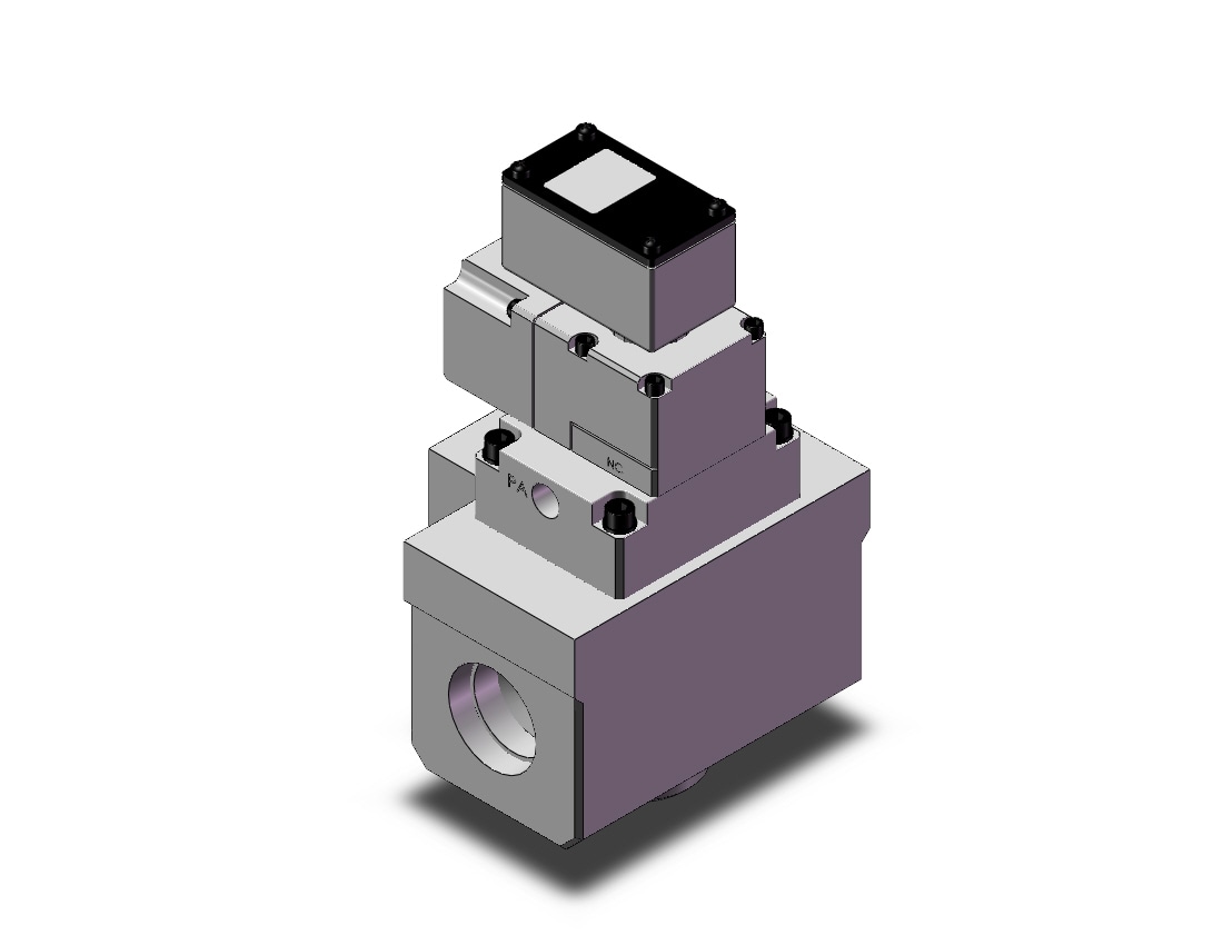 SMC VP3185-143TZB1-N-X81 valve, sol, 3 PORT AIR-PILOTED VALVE