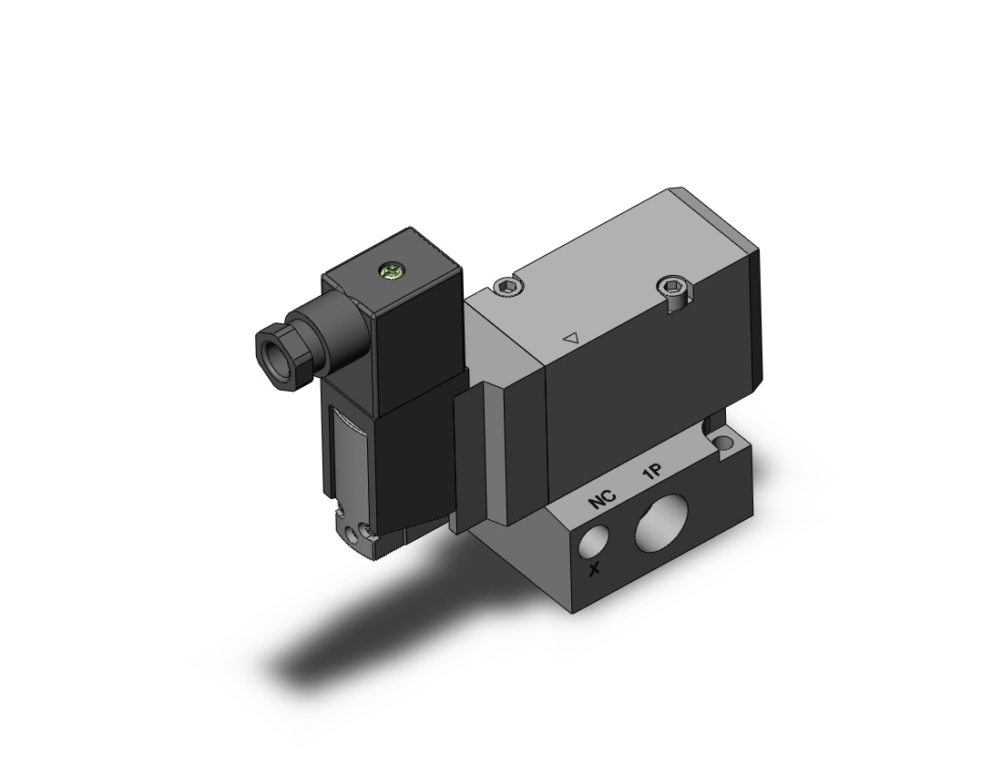 SMC VP544R-5DU1-03A vp3/5/7 body pt 1/4, VP3/5/7 SOL VALVE 3-PORT