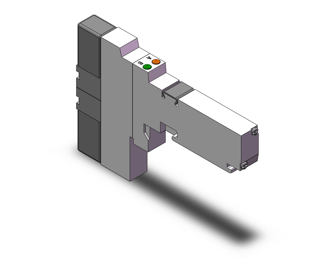 SMC VQ1300-11 valve, 3 position plug-in (ac), VQ1000/VQ20/VQ30 VALVE