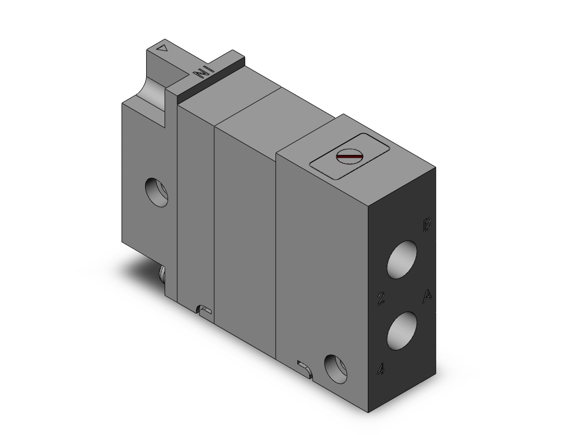 SMC VQ2000-FPG-0101 dbl check block vq2000, VQ2 SOL VALVE 4 WAY***