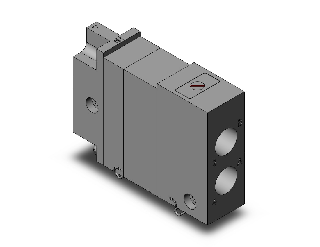 SMC VQ2000-FPG-0202-DN dbl check block vq2000, VQ2 SOL VALVE 4 WAY