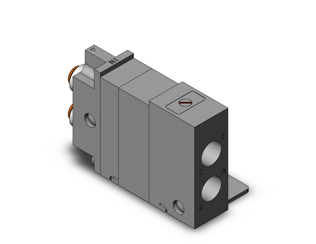 SMC VQ2000-FPG-C602-F double block check, VQ2 SOL VALVE 4 WAY***