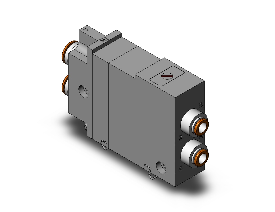 SMC VQ2000-FPG-C8C6-DN double block check, VQ2 SOL VALVE 4 WAY***