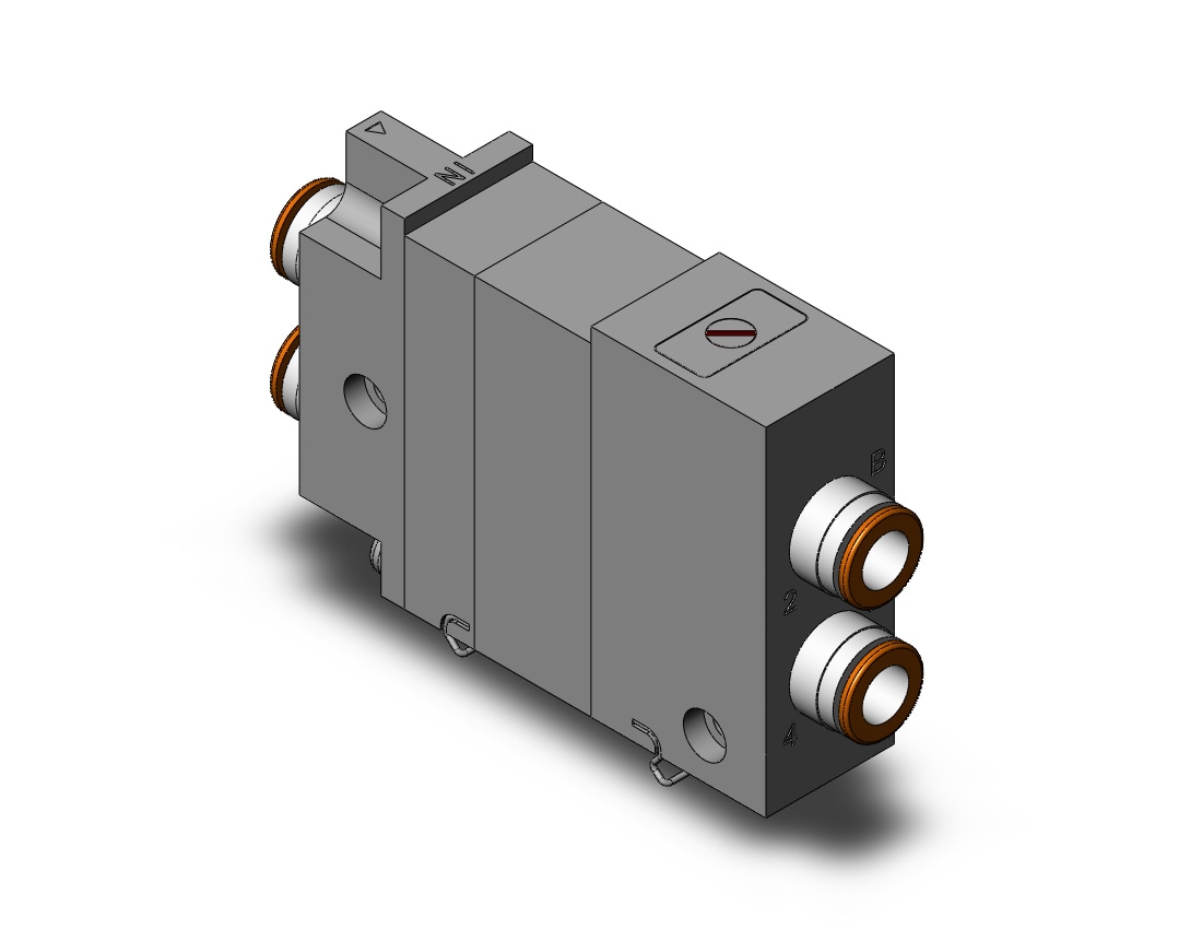 SMC VQ2000-FPG-C8C8-D dbl check block vq2000, VQ2 SOL VALVE 4 WAY***