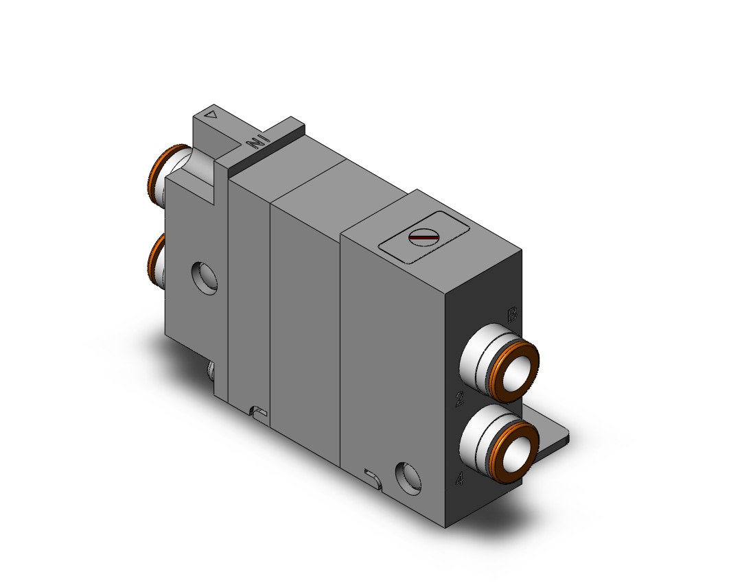 SMC VQ2000-FPG-C8C8-F double block check, VQ2 SOL VALVE 4 WAY