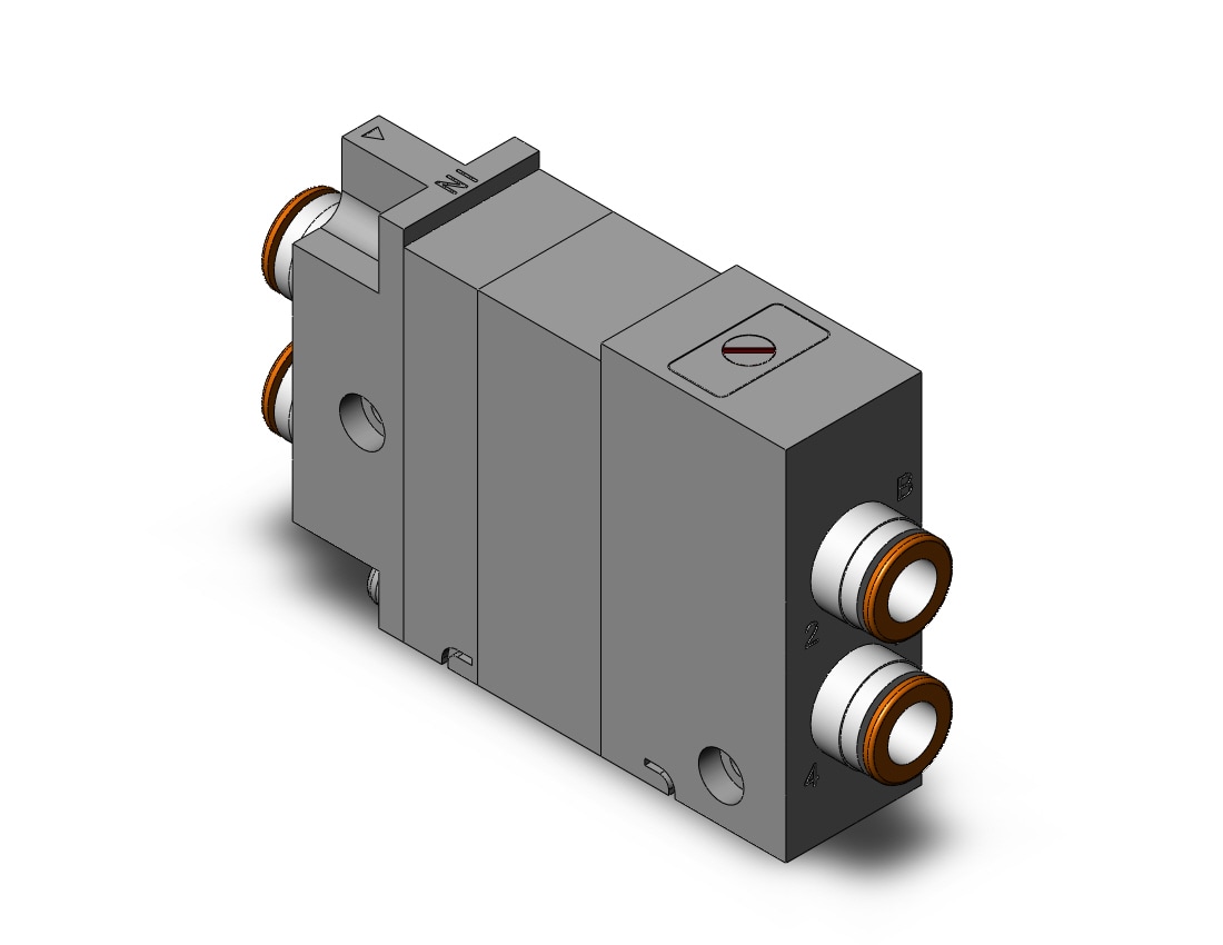 SMC VQ2000-FPG-C8C8 double block check, VQ2 SOL VALVE 4 WAY***