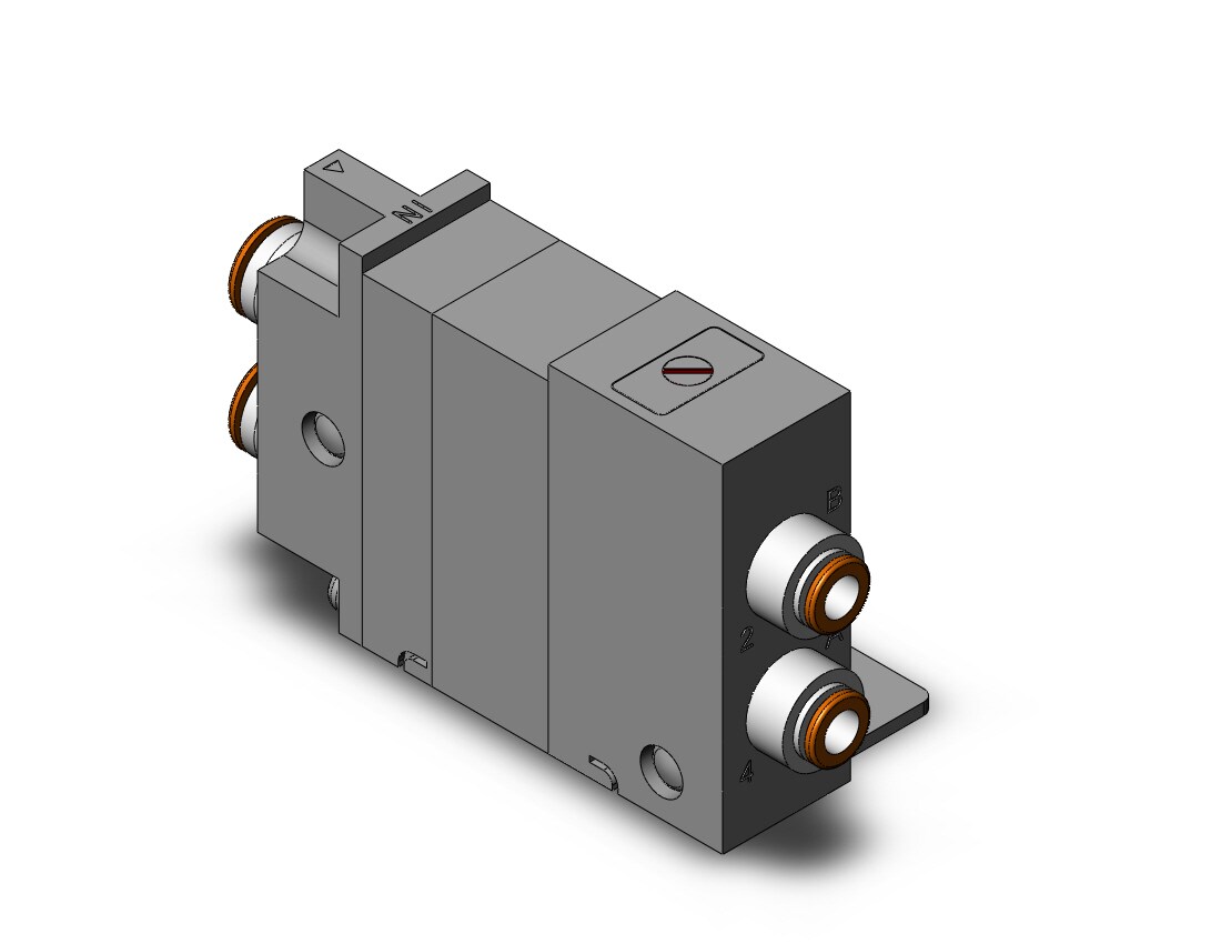 SMC VQ2000-FPG-N9N7-F dbl check block vq2000, VQ2 SOL VALVE 4 WAY