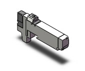 SMC VQ2100-5D1 valve, sgl sol, plug-in (dc), VQ2 SOL VALVE 4 WAY***