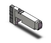 SMC VQ2200-5B1 valve, dbl sol, plug-in (dc), VQ2 SOL VALVE 4 WAY