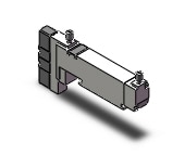 SMC VQ2200-5CW1 valve, dbl sol, plug-in, ip65, VQ2 SOL VALVE 4 WAY