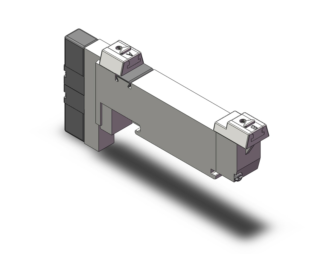 SMC VQ2201-5D1-Q valve, dbl sol, plug-in (dc), VQ2 SOL VALVE 4 WAY