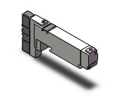 SMC VQ2400-5BW1 valve, 3 pos. plug-in, ip65, VQ2 SOL VALVE 4 WAY