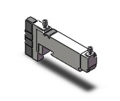 SMC VQ2400NR-5C1-Q valve, 3 position, plug-in(dc), VQ2 SOL VALVE 4 WAY