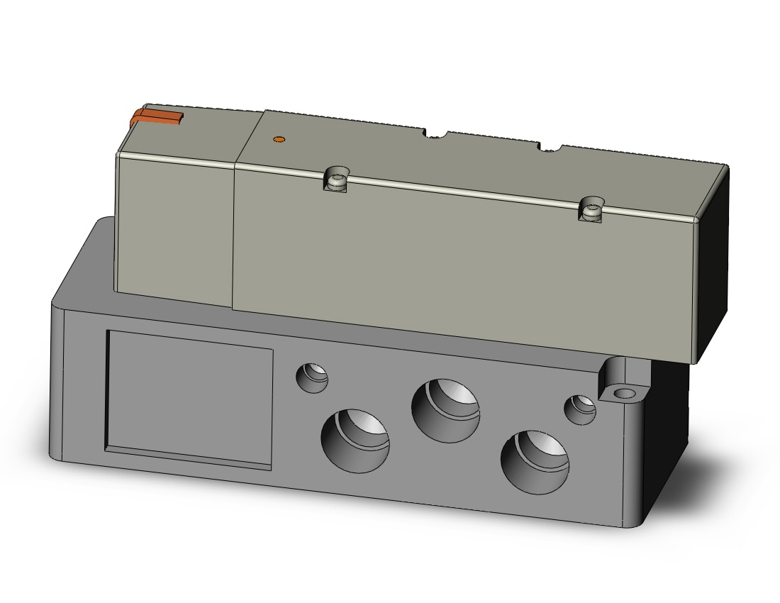 SMC VQ5100-51-04 valve, sgl sol, plug-in (dc), VQ5000 VALVE, SOL 5 PORT