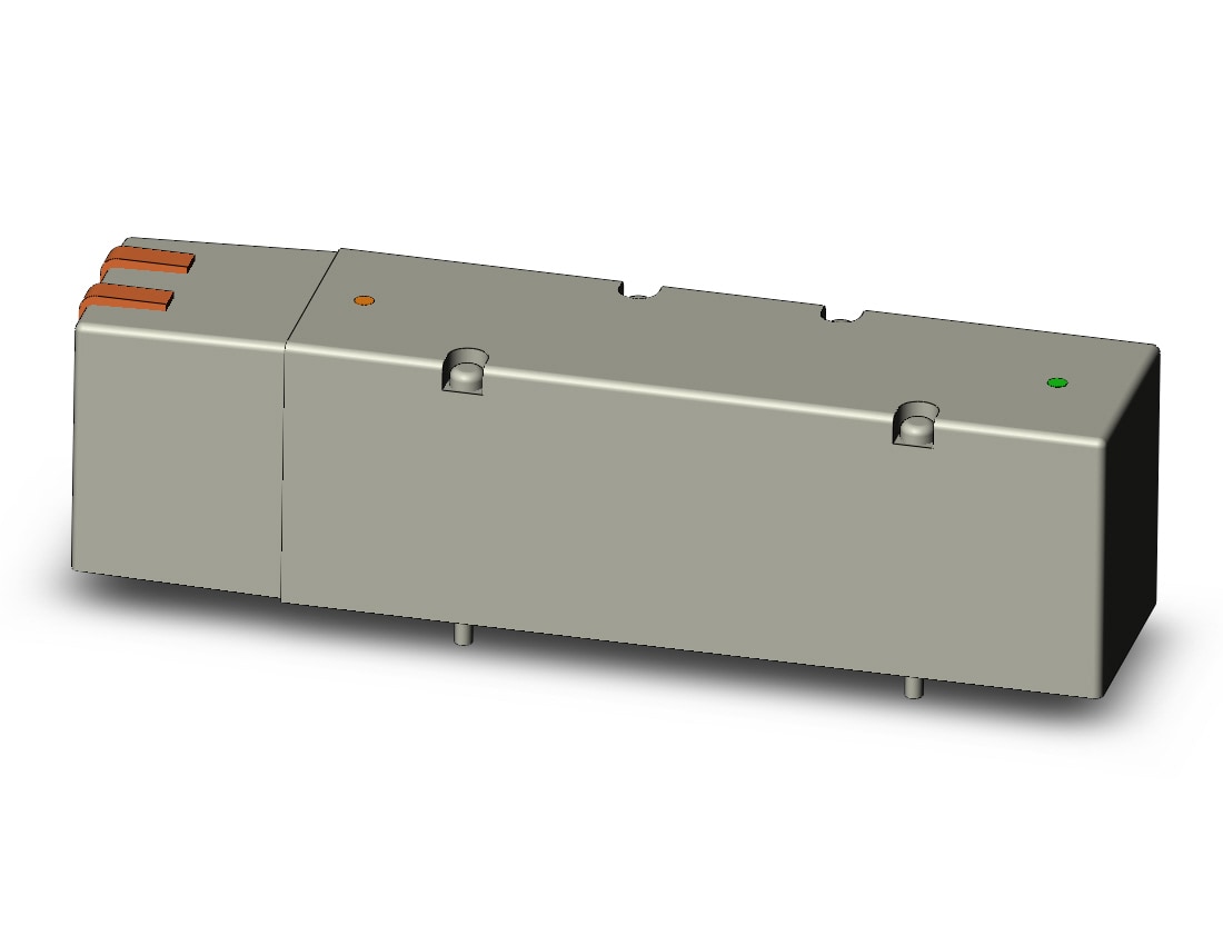 SMC VQ5301R-3W1 valve, 3 position, plug-in(ac), VQ5000 VALVE, SOL 5 PORT