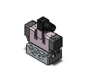 SMC VQ7-6-FG-D-3NRA02T valve iso dbl sol size 1, VS7-6 SOL VALVE 4/5 PORT