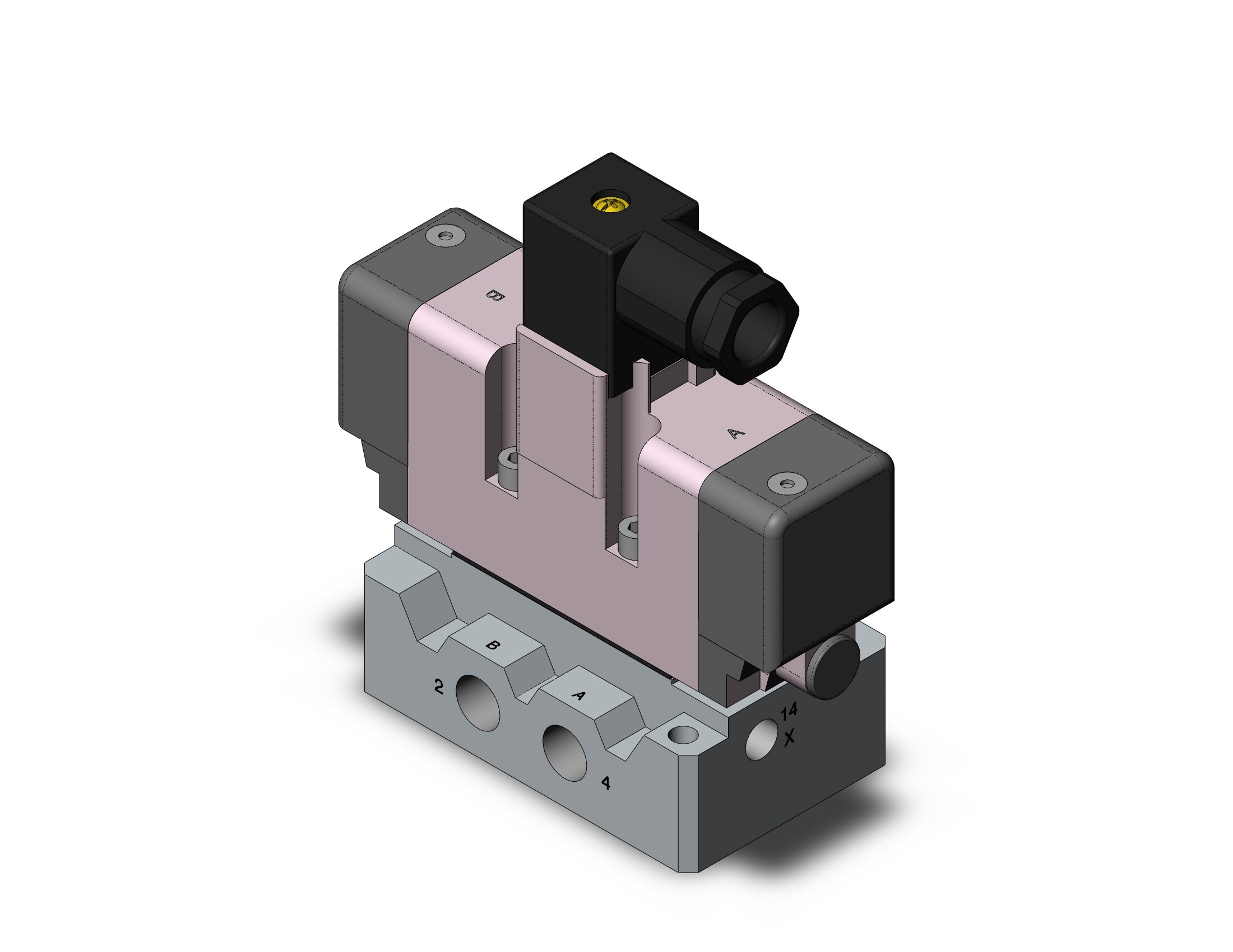 SMC VQ7-6-FG-D-3ZVA02T valve iso dbl sol size 1, VS7-6 SOL VALVE 4/5 PORT