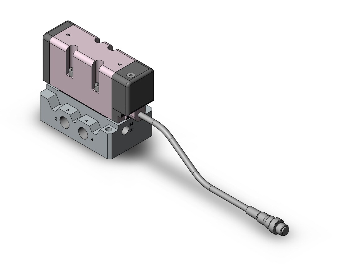 SMC VQ7-6-FG-S-1RA02TSC valve/iso sgl sol size 1, VS7-6 SOL VALVE 4/5 PORT