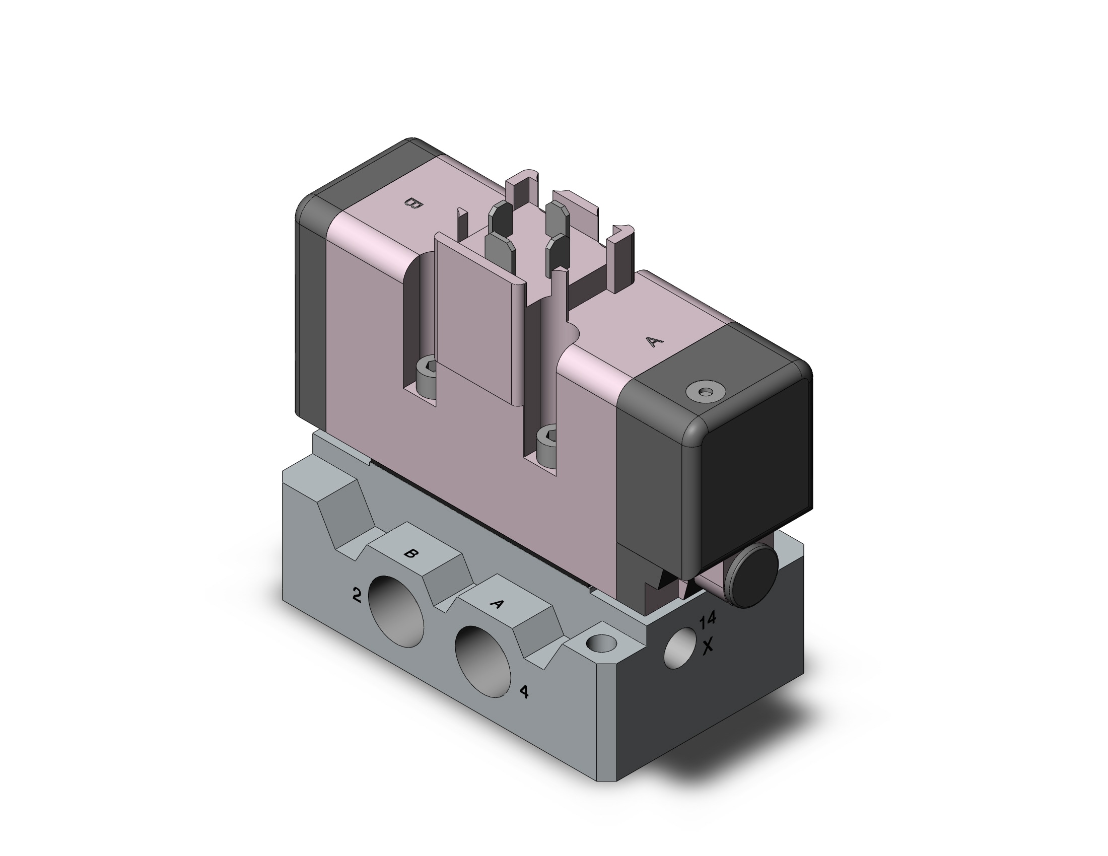 SMC VQ7-6-FG-S-3A03TO valve/iso sgl sol size 1, VS7-6 SOL VALVE 4/5 PORT