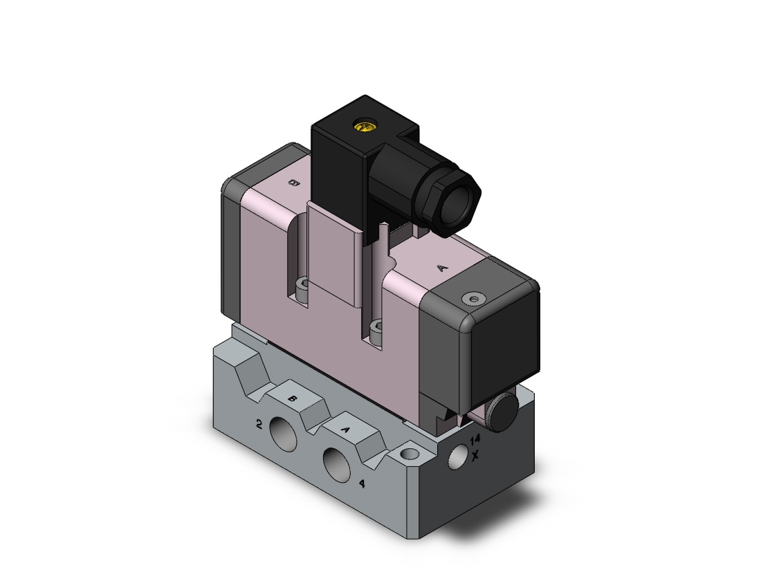 SMC VQ7-6-FG-S-3NA02 vs7-6 base mt 1/4, VS7-6 SOL VALVE 4/5 PORT