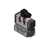 SMC VQ7-6-FG-S-3NRA03T valve/iso sgl sol size 1, VS7-6 SOL VALVE 4/5 PORT