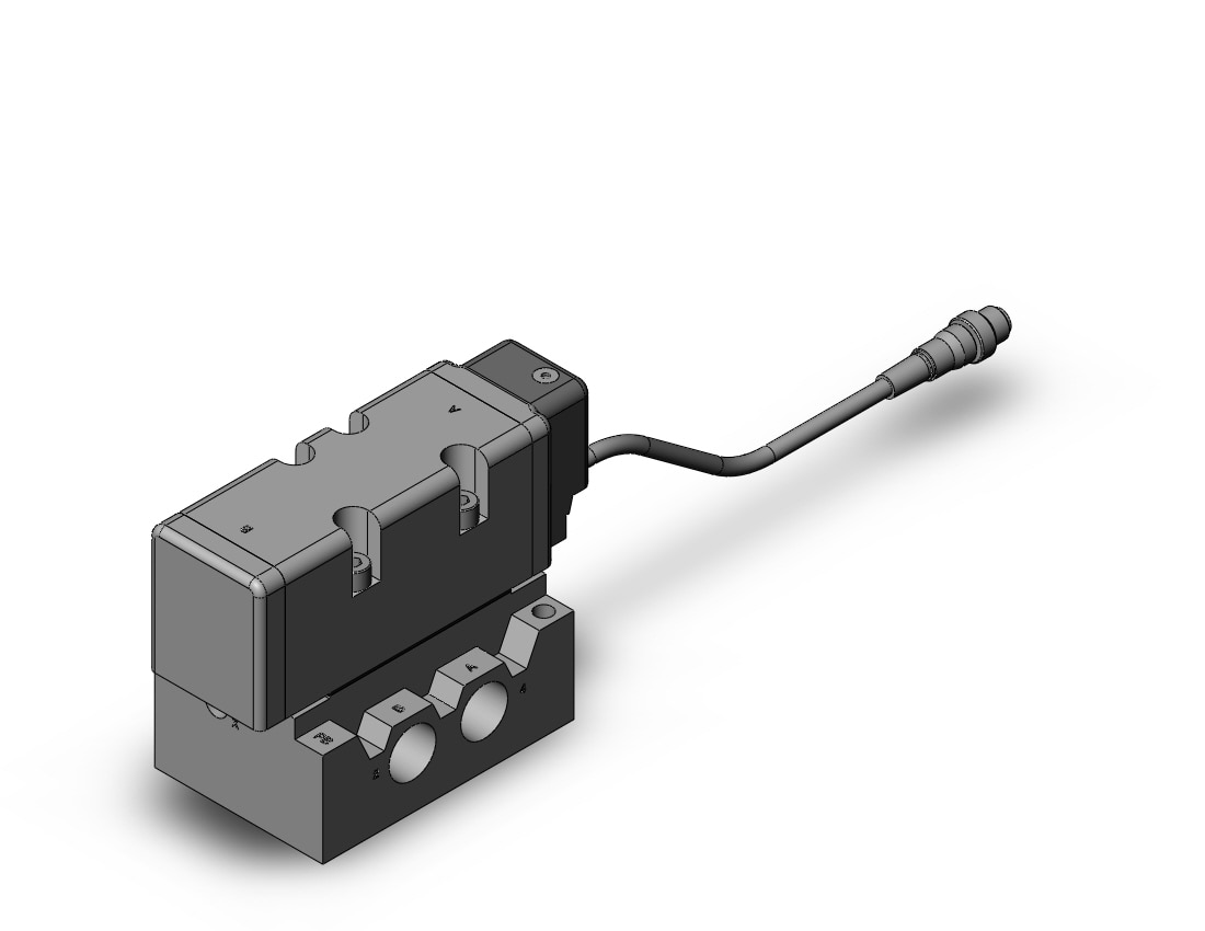 SMC VQ7-8-FG-S-1NRA04TSC valve iso sgl sol size 2, VS7-8 SOL VALVE 4/5 PORT