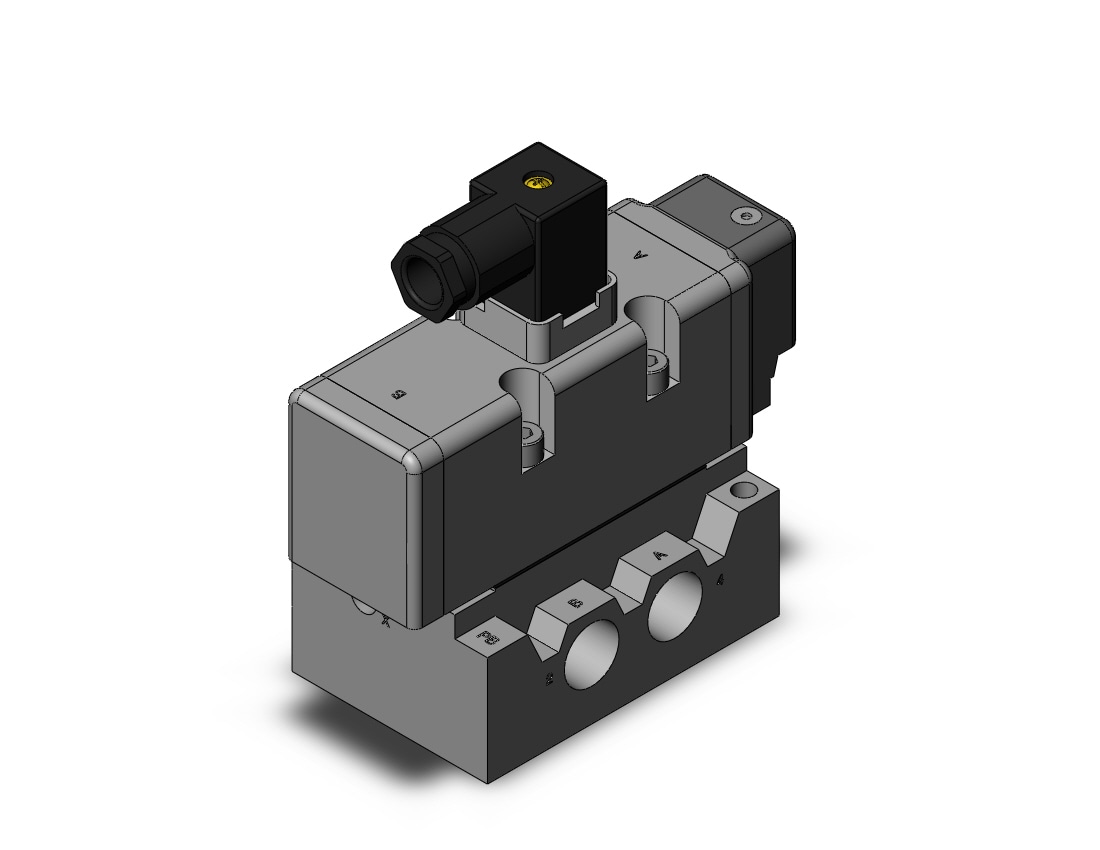 SMC VQ7-8-FG-S-3NRA04 valve iso sgl sol size 2, VS7-8 SOL VALVE 4/5 PORT