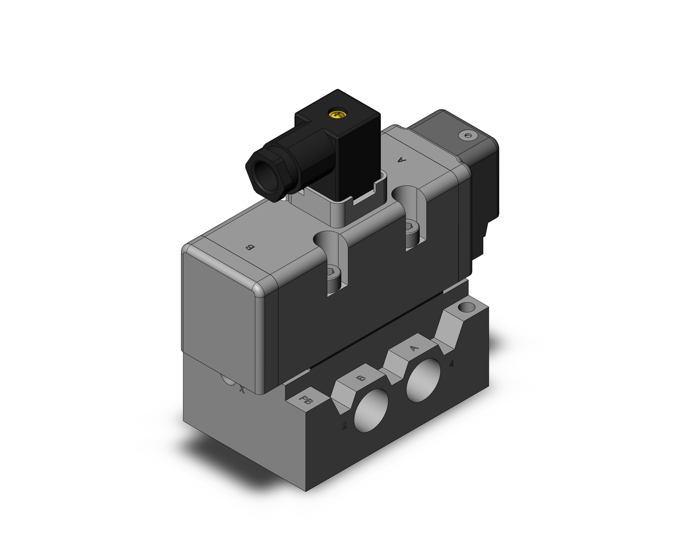 SMC VQ7-8-FG-S-3ZRA04T valve iso sgl sol size 2, VS7-8 SOL VALVE 4/5 PORT