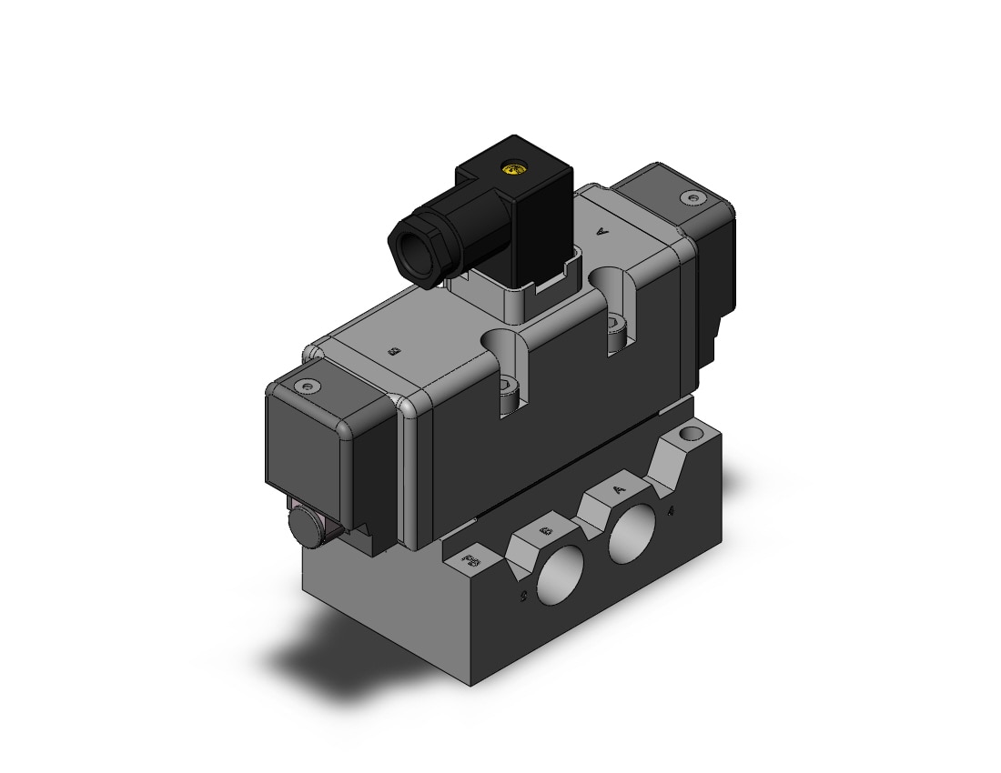 SMC VQ7-8-FHG-D-3A04T valve iso dbl sol size 2, VS7-8 SOL VALVE 4/5 PORT