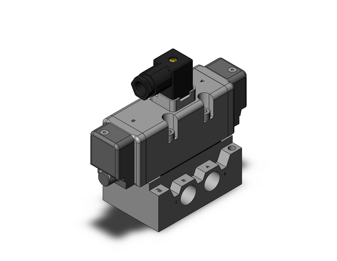 SMC VQ7-8-FHG-D-3ZA04T valve iso dbl sol size 2, VS7-8 SOL VALVE 4/5 PORT