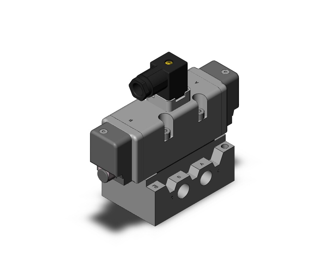 SMC VQ7-8-FPG-D-3A03 valve iso dbl sol size 2, VS7-8 SOL VALVE 4/5 PORT