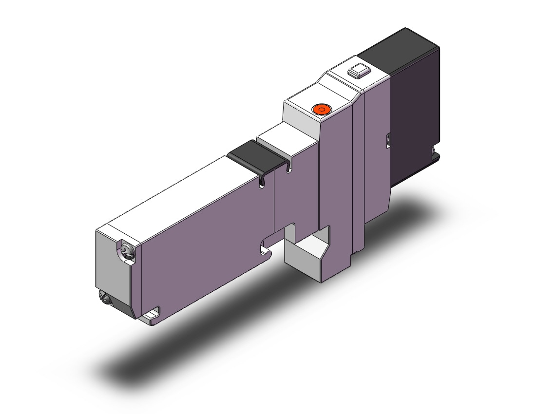 SMC VQC1100-5C1 valve, sgl sol, plug-in, VQC1000 SOL VALVE 5-PORT***