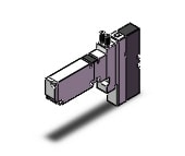 SMC VQC1201-5C1 valve, dbl sol, plug-in, VQC1000 SOL VALVE 5-PORT