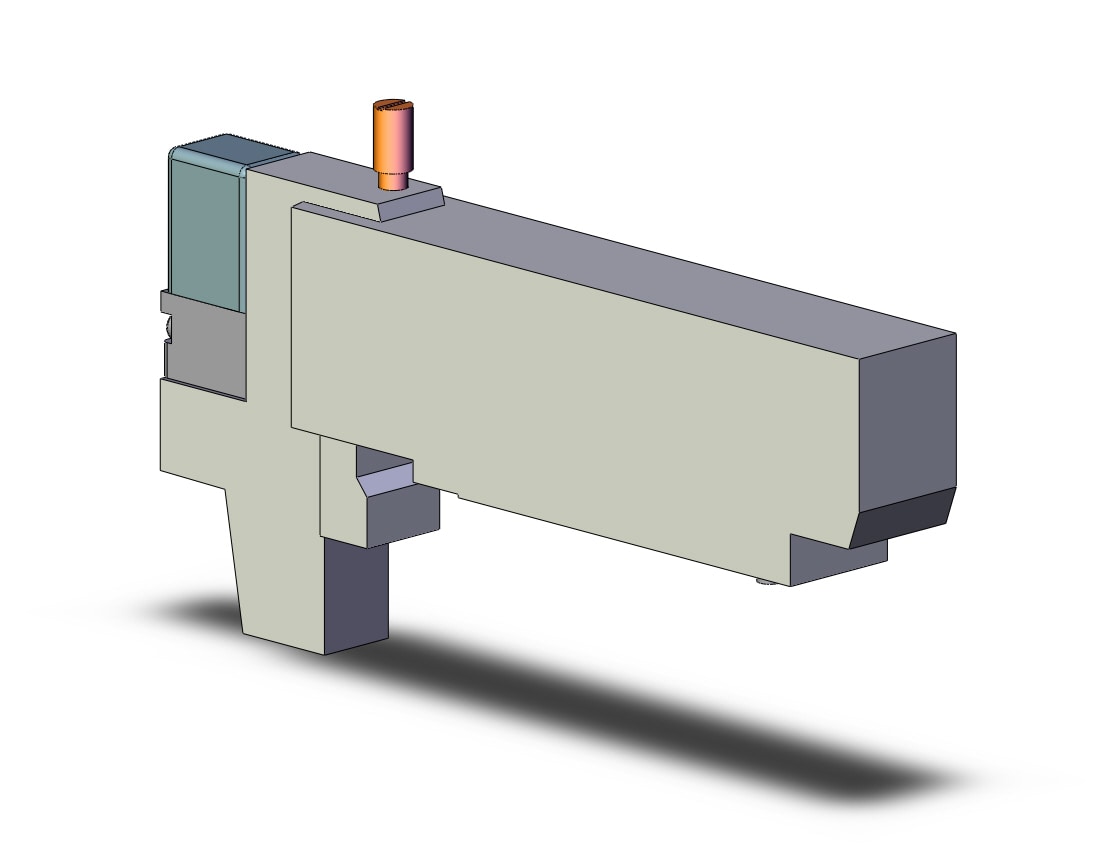 SMC VQC2100-5C1 valve, sgl sol, plug-in, VQC2000 SOL VALVE 5-PORT***