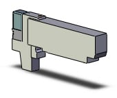 SMC VQC2100-5E1 valve, sgl sol, plug-in, VQC2000 SOL VALVE 5-PORT***