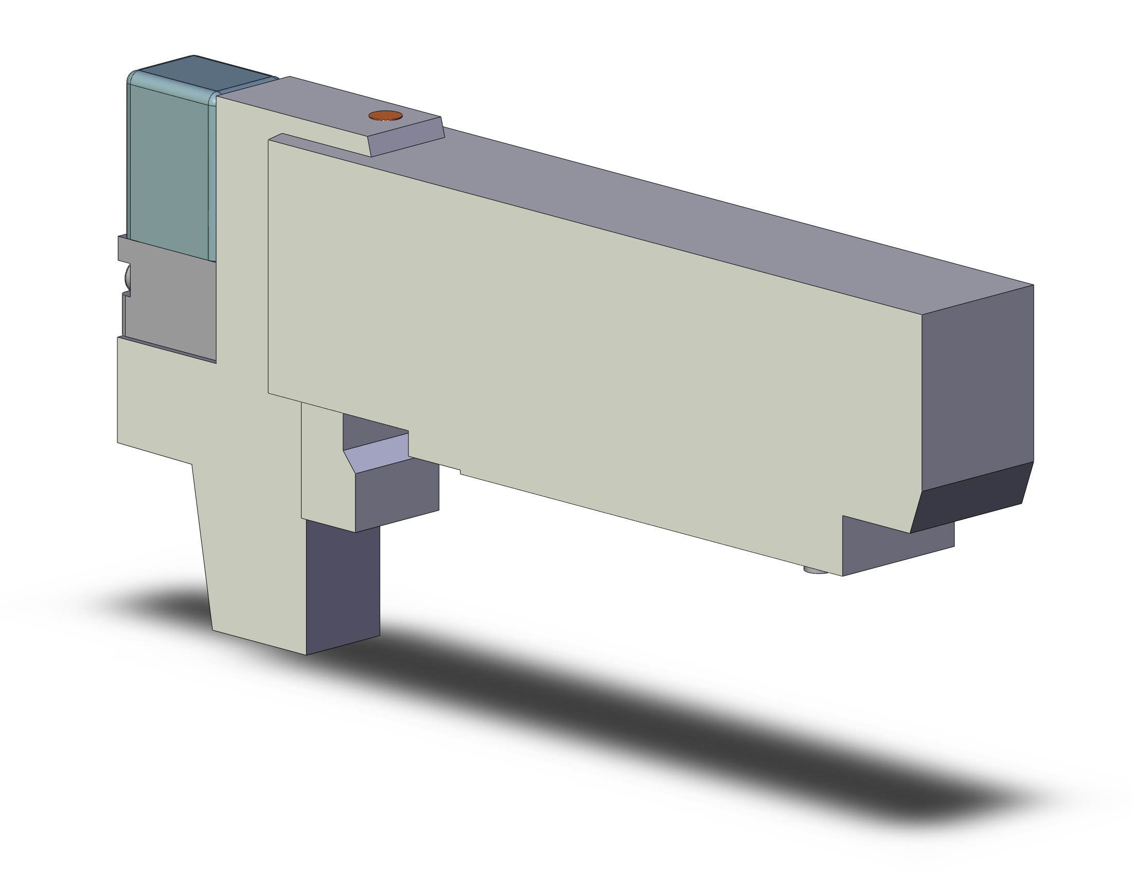 SMC VQC2100BN-51 valve, sgl sol, plug-in, VQC2000 SOL VALVE 5-PORT***