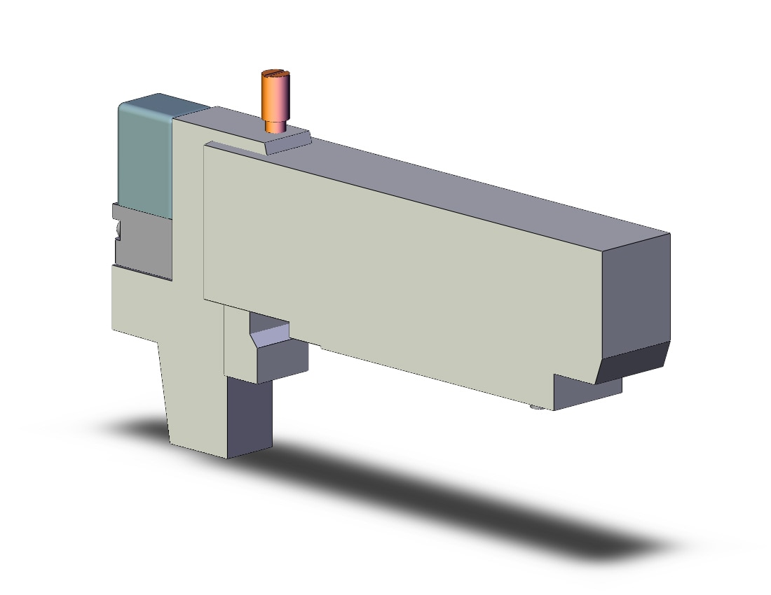 SMC VQC2100N-5C1 valve, sgl sol, plug-in, VQC2000 SOL VALVE 5-PORT***