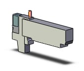 SMC VQC2100NR-5C1 valve, sgl sol, plug-in, VQC2000 SOL VALVE 5-PORT***