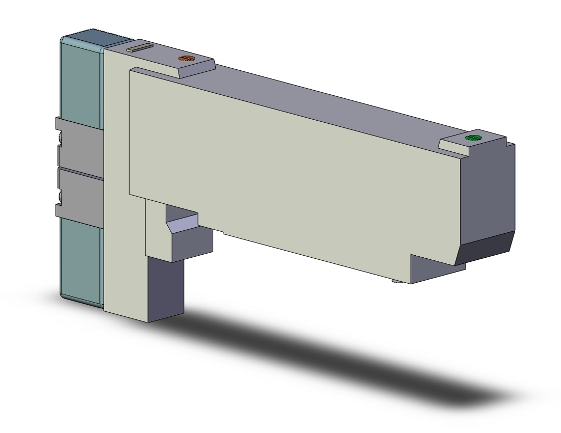 SMC VQC2200-5B1 valve, dbl sol, plug-in, VQC2000 SOL VALVE 5-PORT