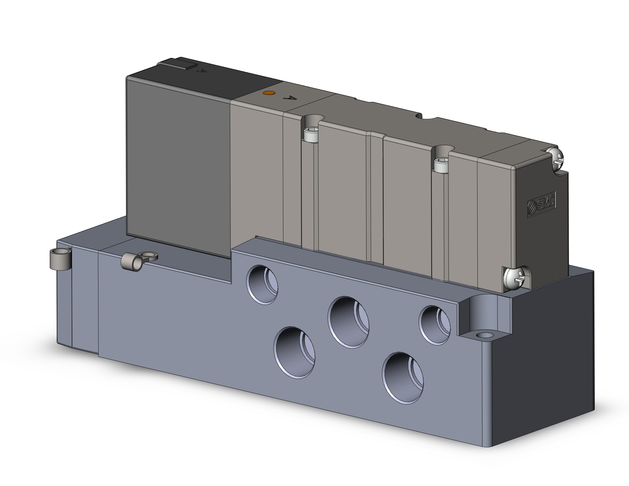 SMC VQC4100R-51-02T valve, plug-in, metal seal, VQC4000 SOLENOID VALVE, 5-PORT