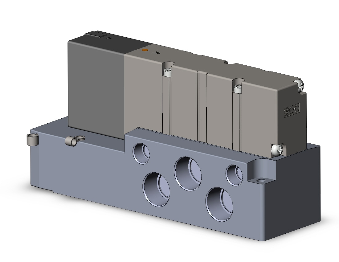 SMC VQC4101-51-03T valve, plug-in, rubber seal, VQC4000 SOLENOID VALVE, 5-PORT