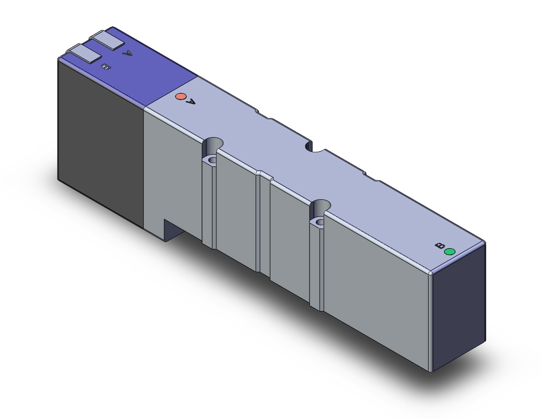 SMC VQC4300R-51 valve, plug-in, metal seal, VQC4000 SOLENOID VALVE, 5-PORT