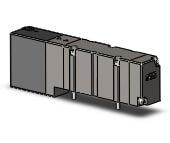 SMC VQC4301RY-51 valve, plug-in, rubber seal, VQC4000 SOLENOID VALVE, 5-PORT